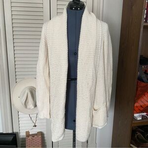 Merona Cream Waffle Knit Cardigan Sweater